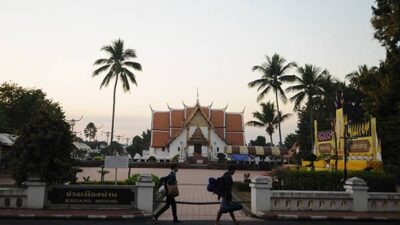 ยามเช้าที่วัดภูมินทร์ จังหวัดน่าน