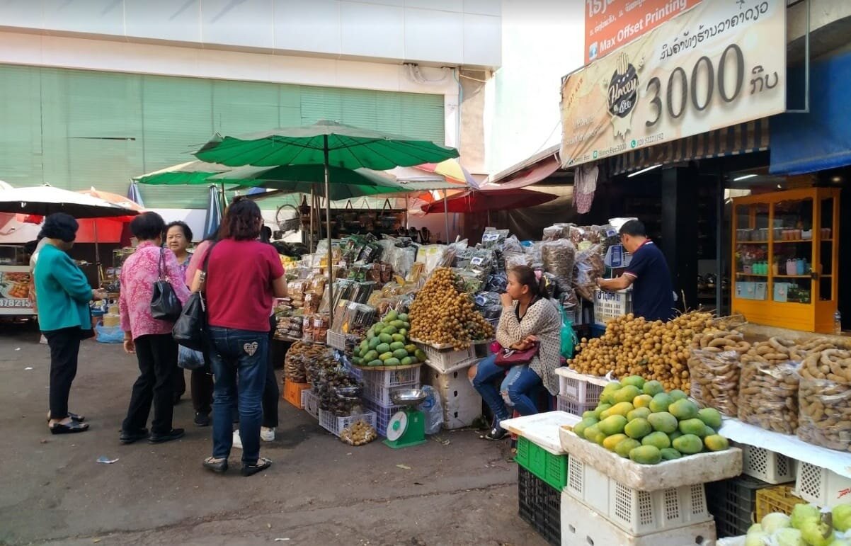 ตลาดเช้าเวียงจันทร์ ประเทศลาว