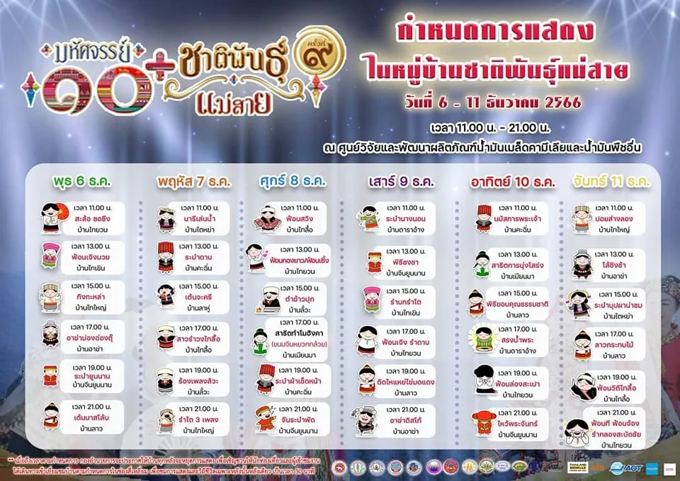 มหัศจรรย์ 10 ชาติพันธุ์แม่สาย ครั้งที่ 9 เนรมิตสีสันแห่งวัฒนธรรม กระตุ้นเศรษฐกิจชายแดน